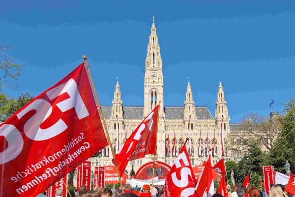 Traditionelle Kundgebung der GPF zum 1. Mai 2025 in Wien