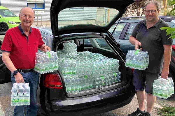 Aktion Mineralwasser im Bezirk Mistelbach