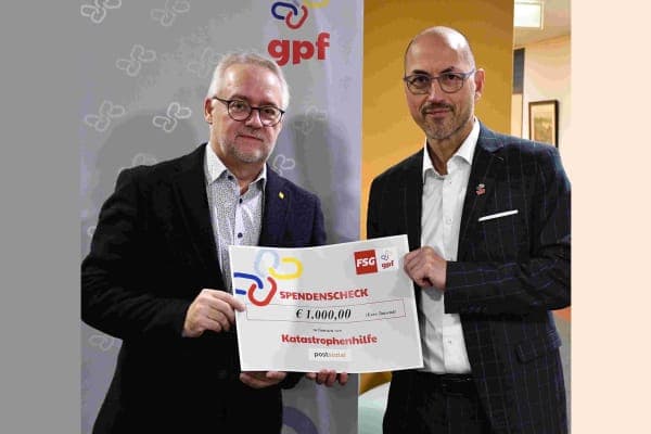 FSG-Spende für Katastrophenhilfe