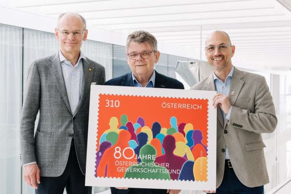 Sonderbriefmarke 80 Jahre ÖGB